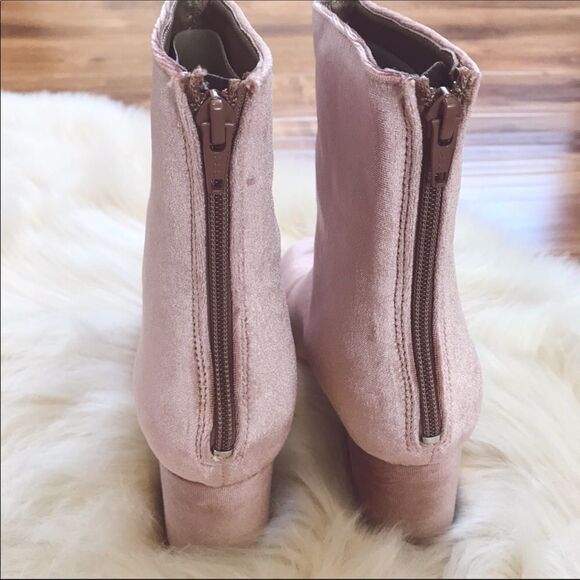Free People Velvet Cecile Ankle Boots Pink Size 8 NWT - Picture 5 of 15